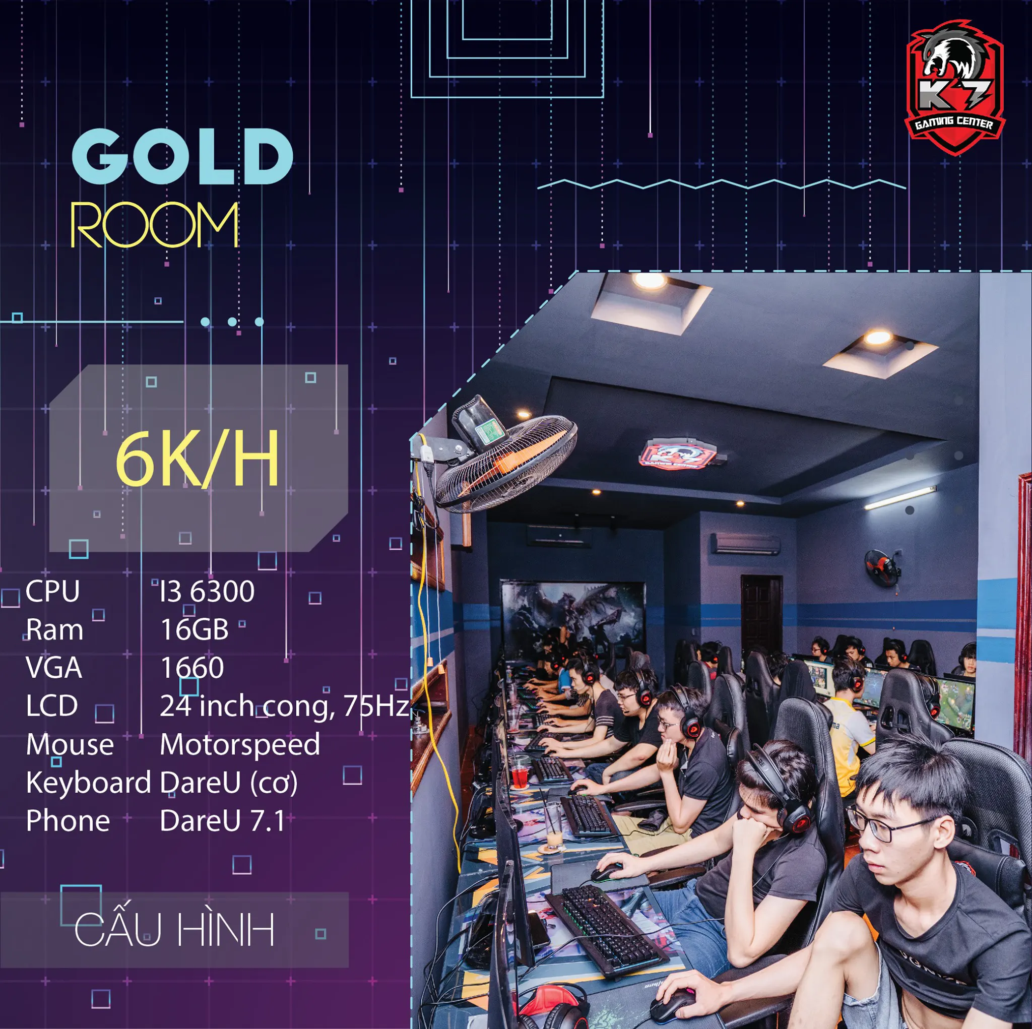 K7 Gaming Center - Quán nét Liên Chiểu, Đà Nẵng